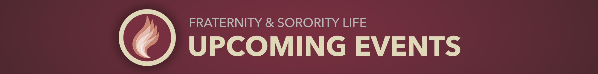 upcoming events banner